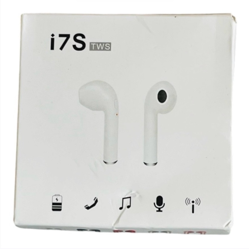 i7S TWS True Wireless Earbuds in White - Bluetooth Earbud Headphones
